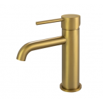 Lucid Brushed Gold Basin Mixer
